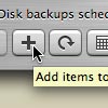 Add item to backup