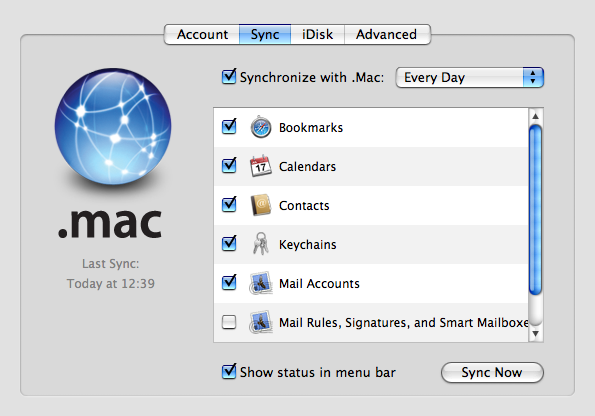 .Mac sync prefs