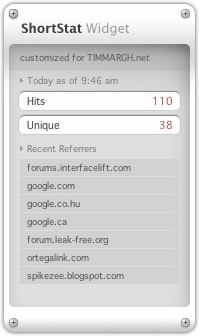 ShortStat widget