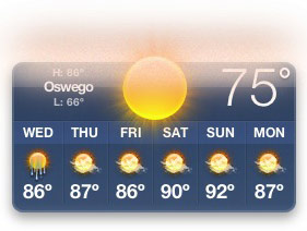 Weather widget
