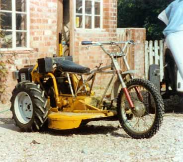 Lawnmower contraption