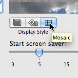 Screen saver preferences