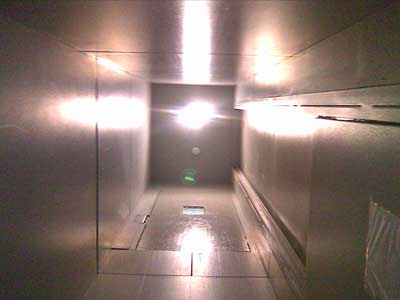 Photo of a scary lift shaft