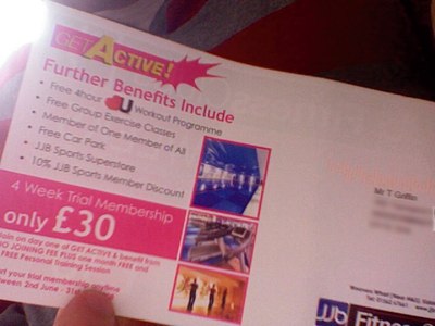 Free gym membership offer